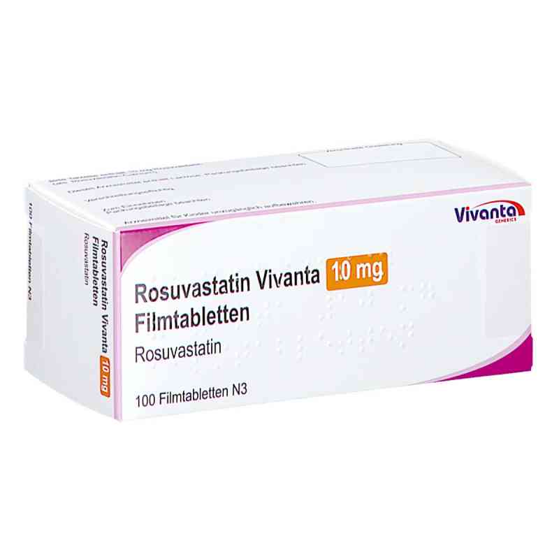 Rosuvastatin Vivanta 10 Mg Filmtabletten 100 stk von Vivanta Generics s.r.o PZN 16663240