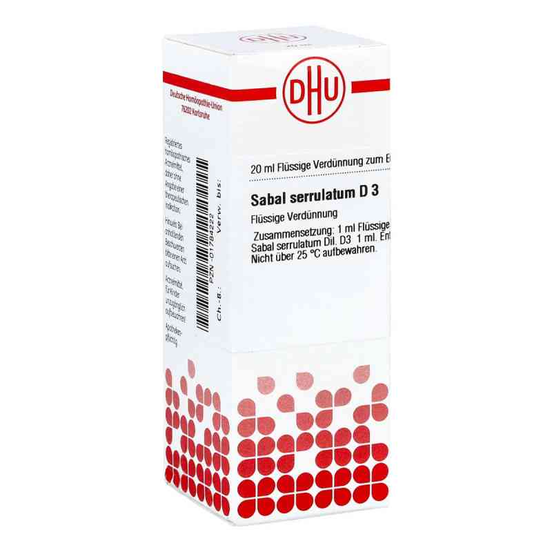 Sabal Serrul. D3 Dilution 20 ml von DHU-Arzneimittel GmbH & Co. KG PZN 01784222