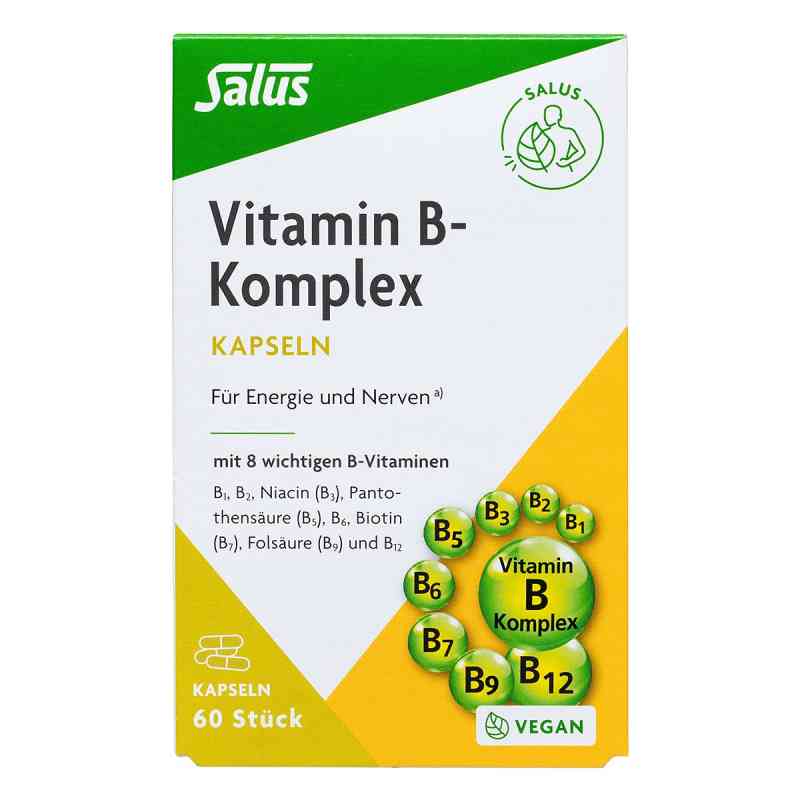 Salus Vitamin B Komplex Kapseln vegan 60 stk von SALUS Pharma GmbH PZN 07373141