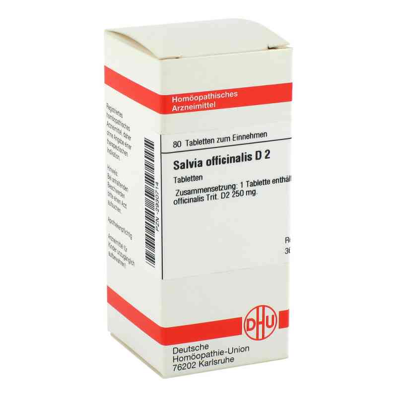 Salvia Officinalis D2 Tabletten 80 stk von DHU-Arzneimittel GmbH & Co. KG PZN 02930714