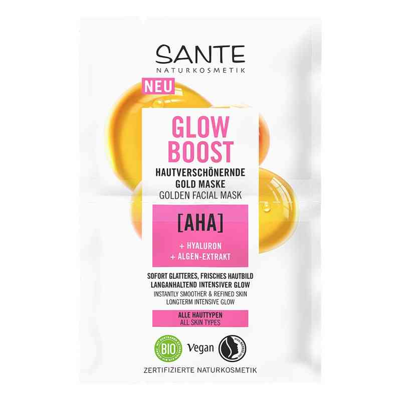 Sante Glow Boost Gold Maske 8 ml von LOGOCOS Naturkosmetik GmbH & Co. KG PZN 18855802