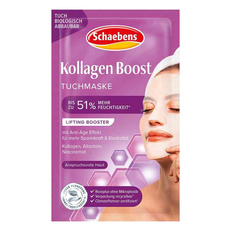 Schaebens Kollagen Boost Tuchmaske 1 stk von A. Moras & Comp. GmbH & Co. KG PZN 19341229