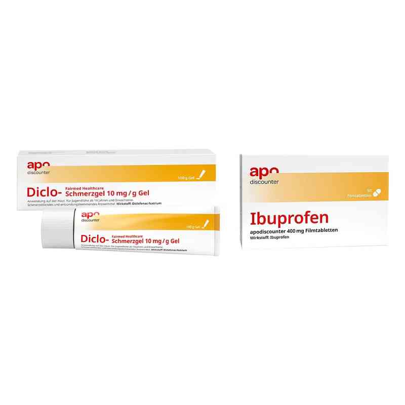 Schmuddelwetter Sparset - Ibuprofen + Diclofenac Schmerzgel 1 Pck von apo.com Group GmbH PZN 08102230