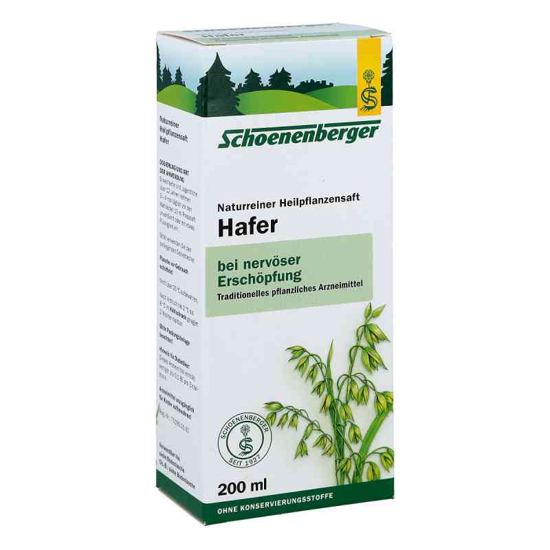 Schoenenberger Naturreiner Heilpflanzensaft Hafer  200 ml von SALUS Pharma GmbH PZN 00692127