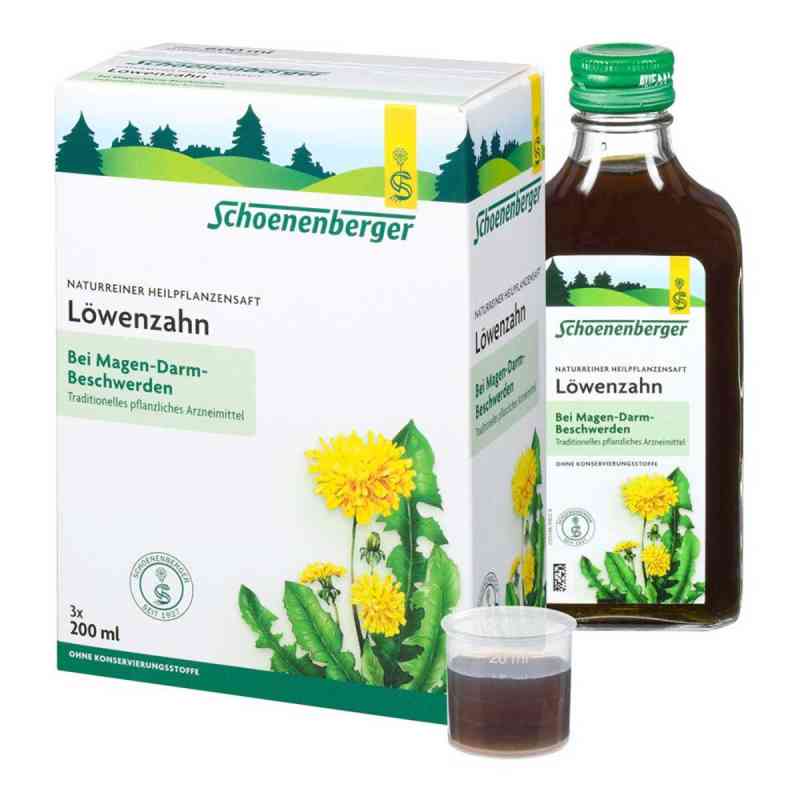 Schoenenberger Naturreiner Heilpflanzensaft Löwenzahn 3X200 ml von SALUS Pharma GmbH PZN 00700051