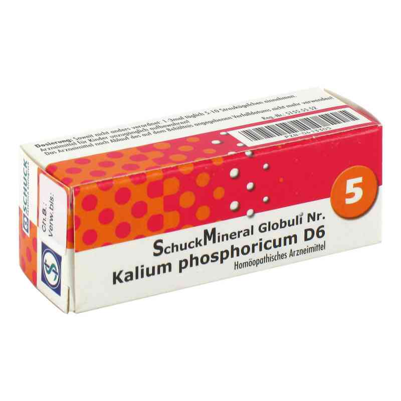 Schuckmineral Globuli 5 Kalium phosphoricum D6 7.5 g von SCHUCK GmbH Arzneimittelfabrik PZN 00413305