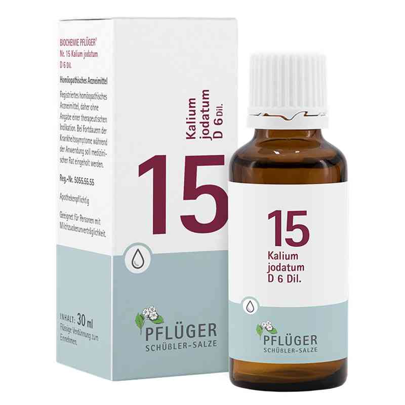 Schüßler-Salze Biochemie Pflüger 15 Kalium jodatum D6 Tropfen 30 ml von Homöopathisches Laboratorium Alexander Pflüger Gmb PZN 09298490