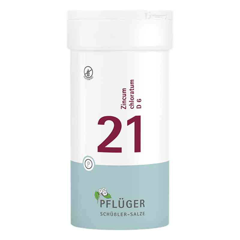 Schüßler-Salze Biochemie Pflüger 21 Zincum chloratum D6 Tbl. 400 stk von Homöopathisches Laboratorium Alexander Pflüger Gmb PZN 06322756