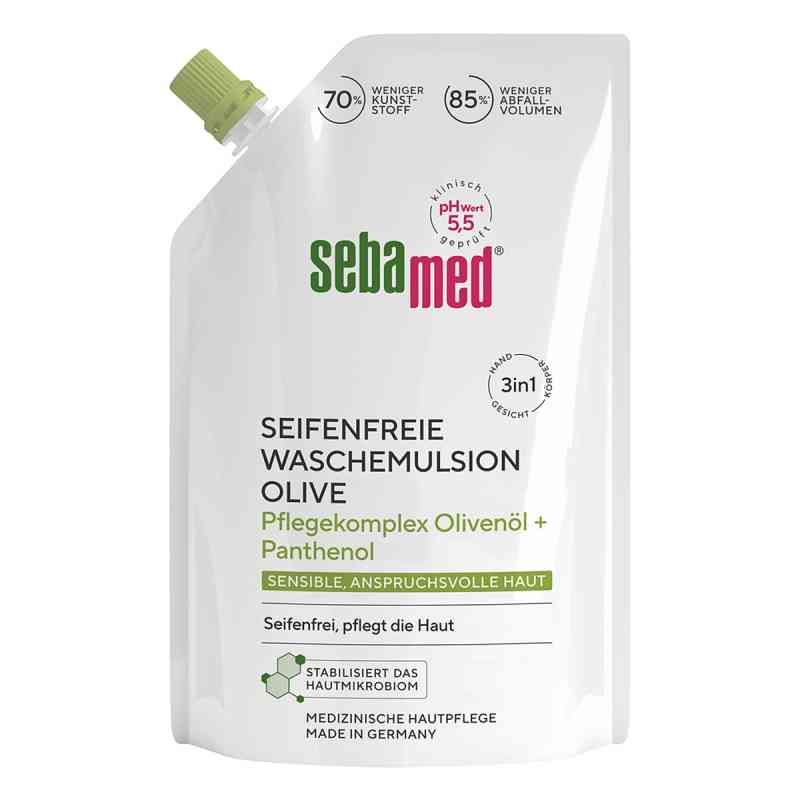 Sebamed Oliven Waschemulsion Nachfüllbeutel 400 ml von Sebapharma GmbH & Co.KG PZN 19187550