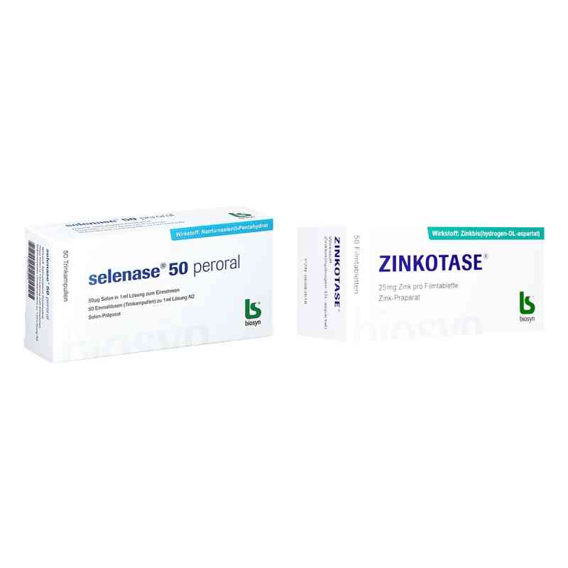Selenase 50 peroral + Zinkotase 1 Set von biosyn Arzneimittel GmbH PZN 08107533