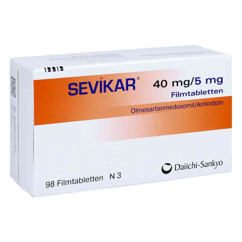 Sevikar 40mg/5mg 98 stk von DAIICHI SANKYO DEUTSCHLAND GmbH PZN 07117797