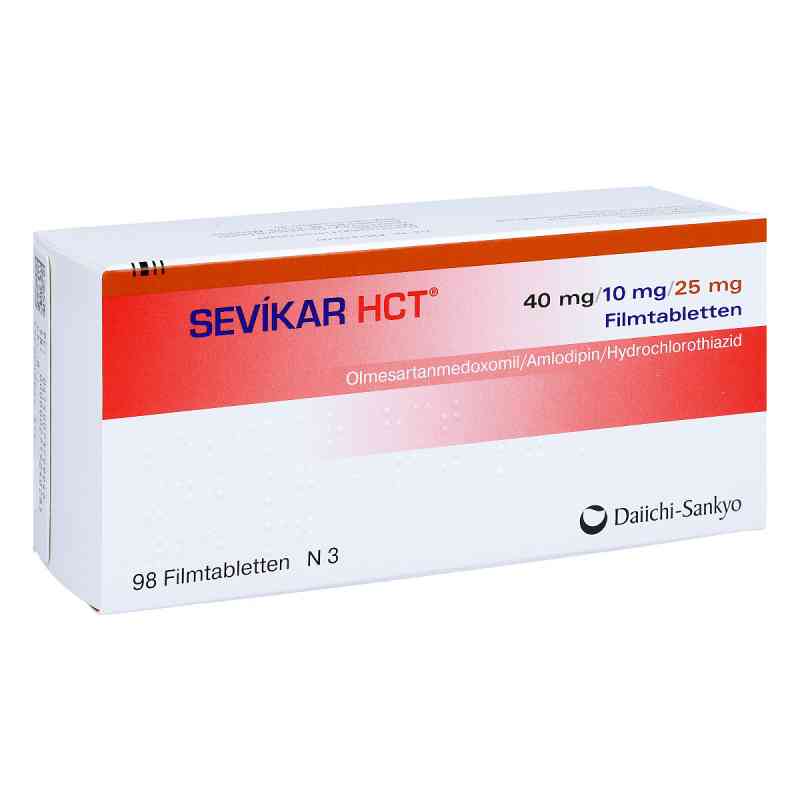 Sevikar Hct 40mg/10mg/25mg Filmtabletten 98 stk von DAIICHI SANKYO DEUTSCHLAND GmbH PZN 07379994