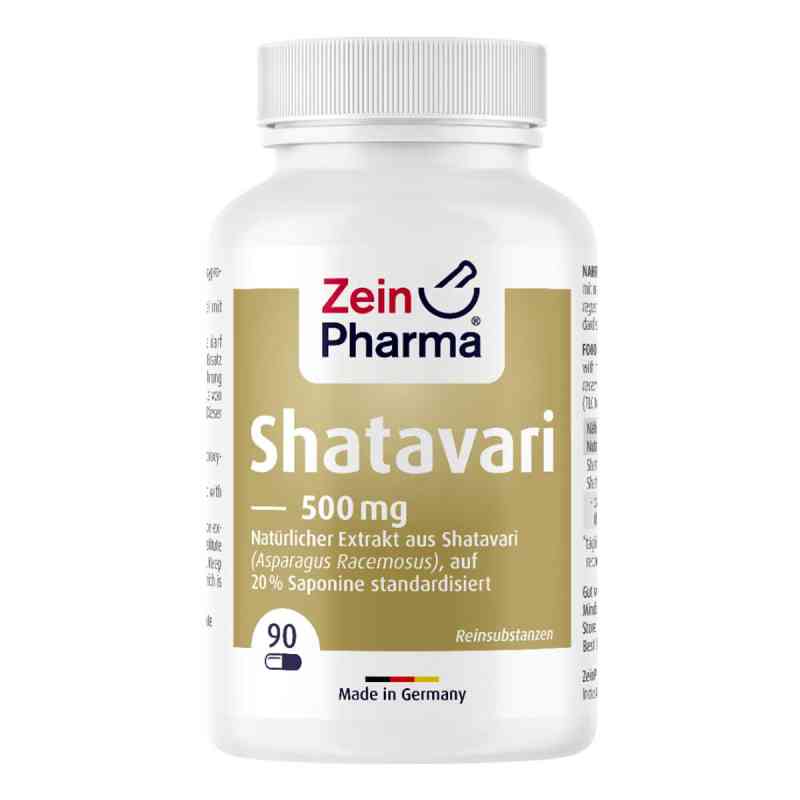 Shatavari Extrakt 20 % 500 Mg Kapseln 90 stk von ZeinPharma Germany GmbH PZN 17943421