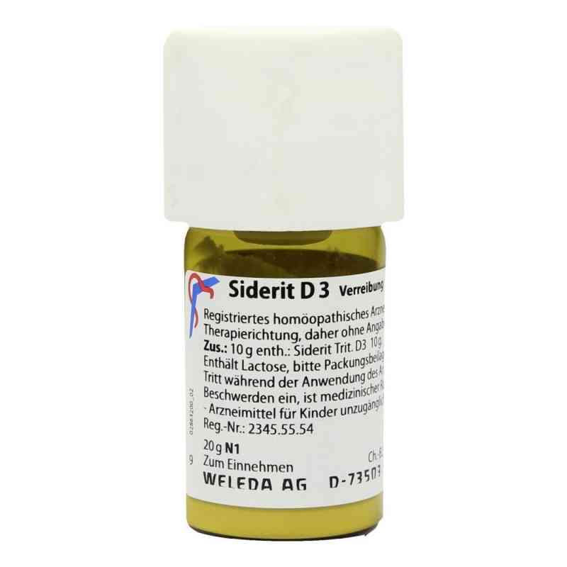 Siderit D3 Trituration 20 g von WELEDA AG PZN 02596416