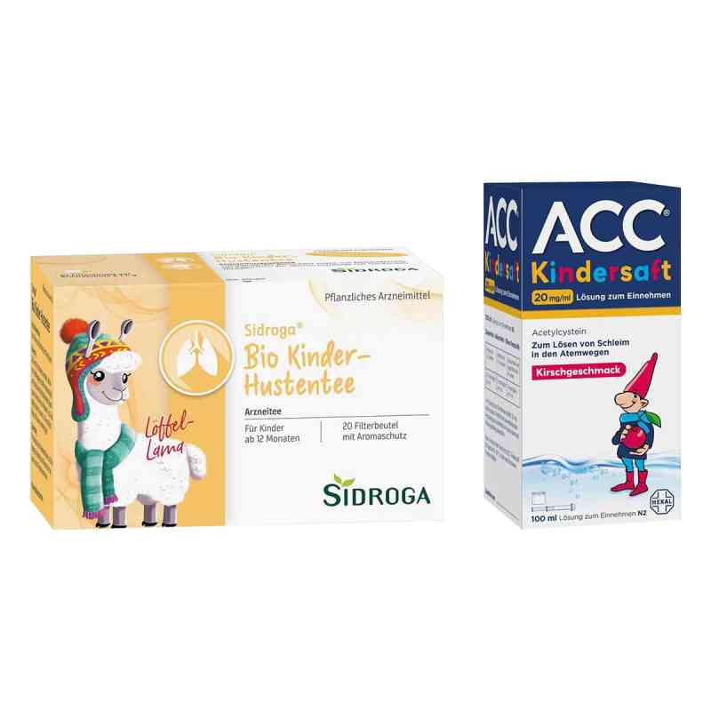 Sidroga Bio Kinder-Hustentee + Acc Kindersaft 1 Set von  PZN 08106795