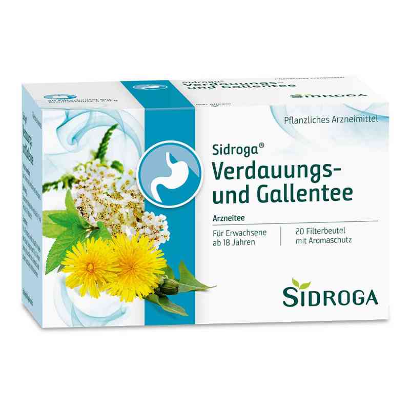 Sidroga Verdauungs- und Gallentee Filterbeutel 20X2.0 g von Sidroga Gesellschaft für Gesundh PZN 10109229