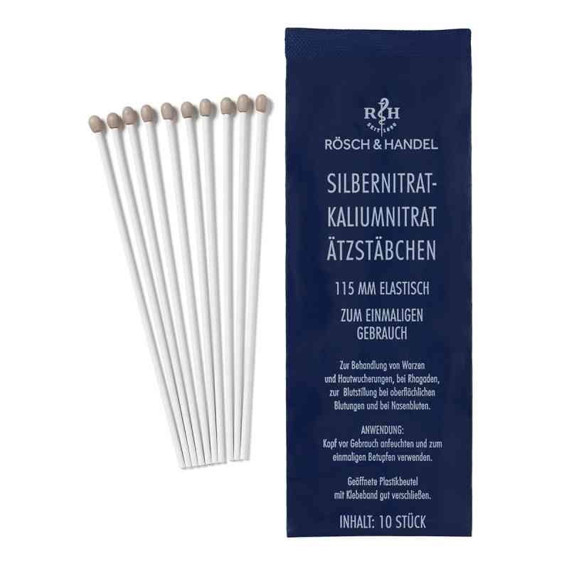 Silbernitrat-kaliumnitr.ätzstäb.ätzstift 115mm elastisch 10 stk von BANO Healthcare GmbH PZN 11722736