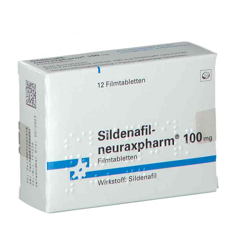 Sildenafil-neuraxpharm 100mg 12 stk von neuraxpharm Arzneimittel GmbH PZN 07116131