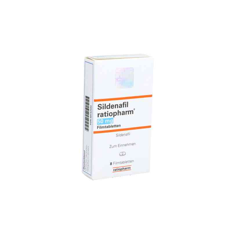 Sildenafil ratiopharm 50mg 8 stk von ratiopharm GmbH PZN 00142504