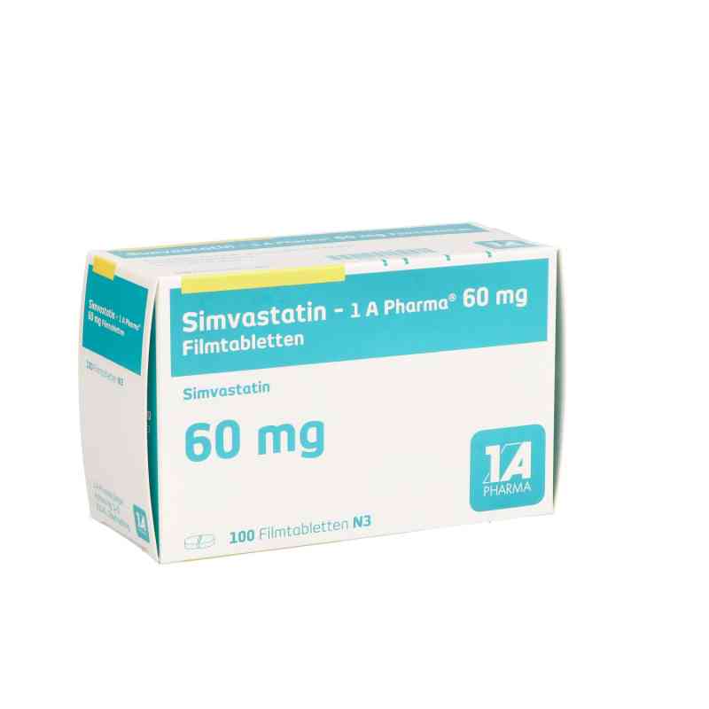 Simvastatin-1A Pharma 60mg 100 stk von 1 A Pharma GmbH PZN 06338421