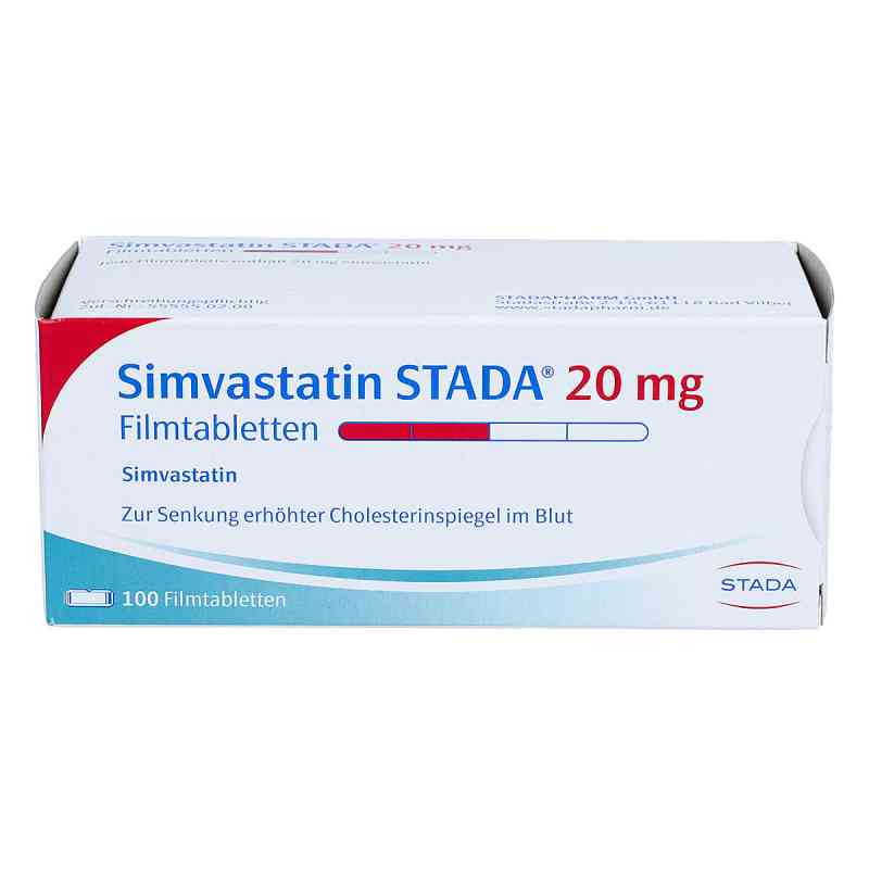Simvastatin STADA 20mg 100 stk von STADAPHARM GmbH PZN 04124302