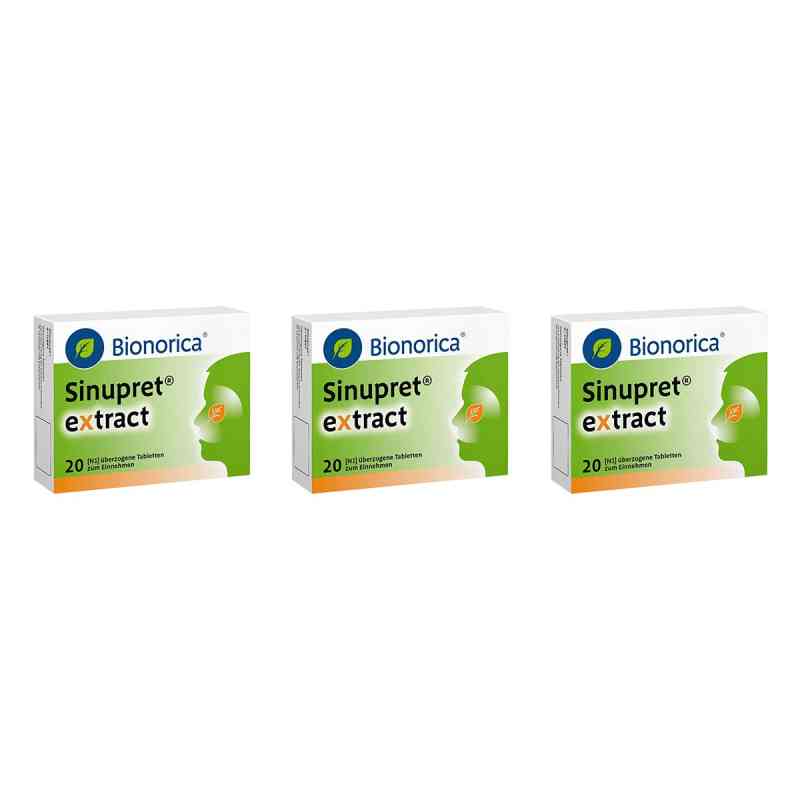 Sinupret Extract überzogene Tabletten 3x20 stk von Bionorica SE PZN 08106345