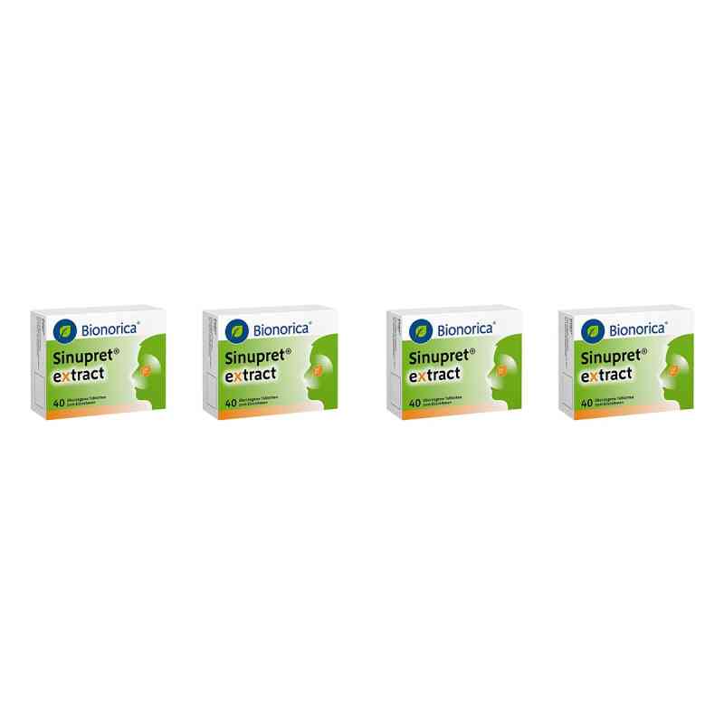Sinupret Extract überzogene Tabletten 4x40 stk von Bionorica SE PZN 08106349