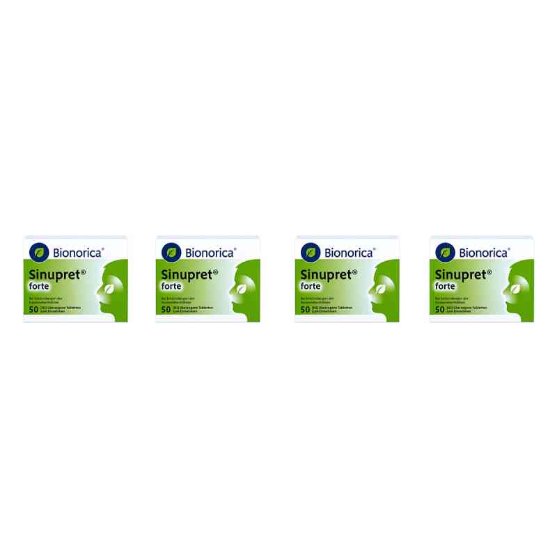Sinupret Forte überzogene Tabletten 4x50 stk von Bionorica SE PZN 08106340