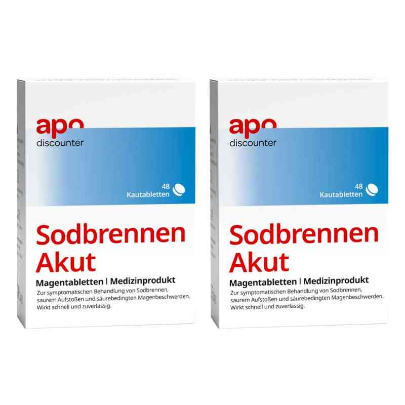 Sodbrennen Akut Magentabletten von apodiscounter 2x48 stk von C. Hedenkamp GmbH & Co. KG PZN 08102526