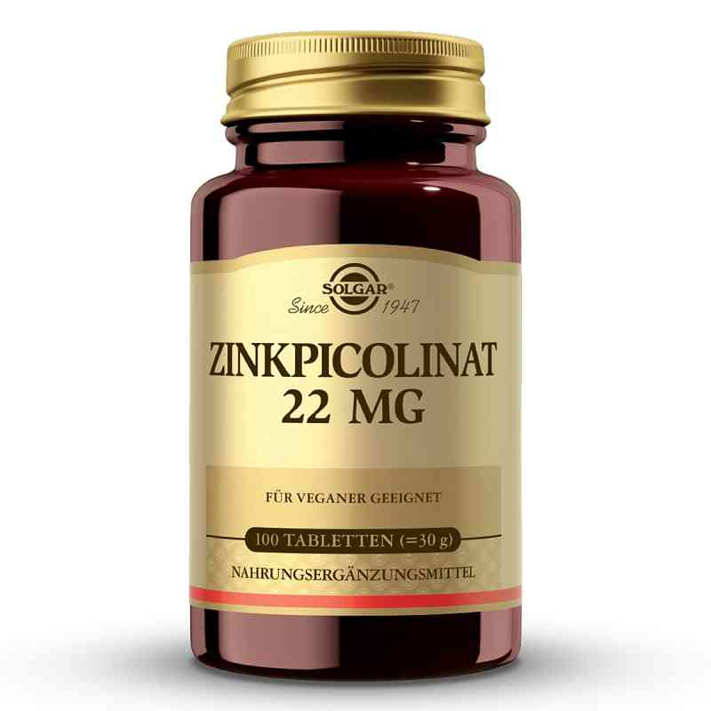 Solgar Zinkpicolinat 22 mg Tabletten 100 stk von pro medico Handels GmbH PZN 18814594