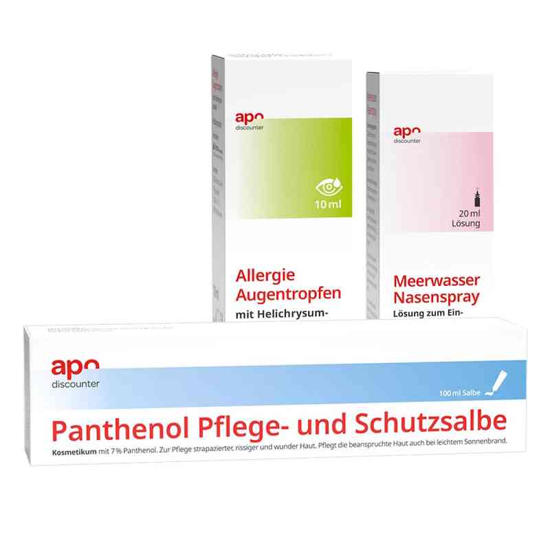 Sparset: Allergie Augentropfen + Nasenspray + Panthenolsalbe 1 Pck von  PZN 08102588