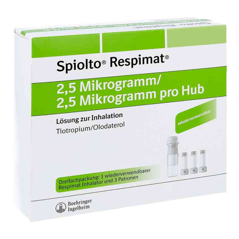Spiolto Respimat 2,5 [my]g/2,5 [my]g Hub wiederver 3X4.0 ml von Boehringer Ingelheim Pharma GmbH & Co.KG PZN 13832707