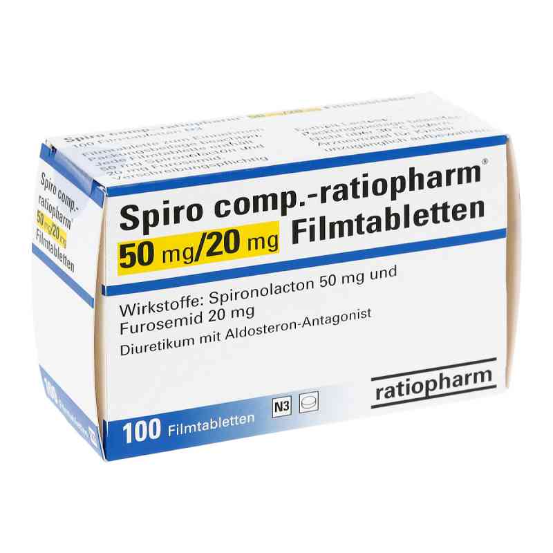 Spiro comp.-ratiopharm 50mg/20mg 100 stk von ratiopharm GmbH PZN 07516669