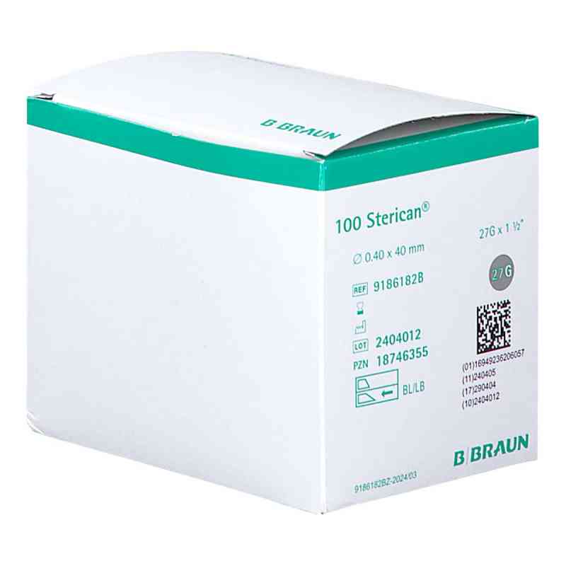 Sterican Einmalkanüle 27 G 40 Mm 100 stk von B. Braun Melsungen AG PZN 18746355