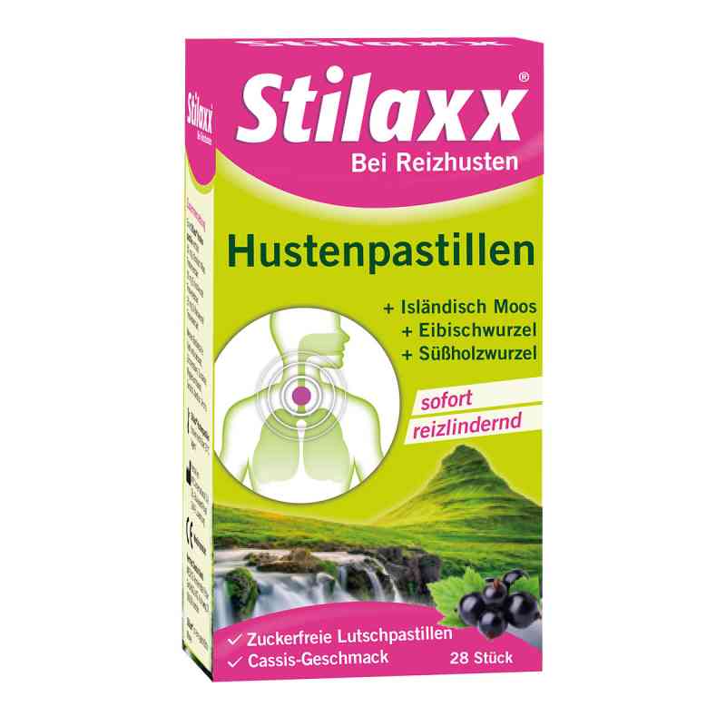 Stilaxx Hustenpastillen Isländisch Moos 28 stk von MEDICE Arzneimittel Pütter GmbH& PZN 14447325