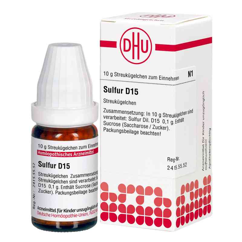 Sulfur D15 Globuli 10 g von DHU-Arzneimittel GmbH & Co. KG PZN 02106760