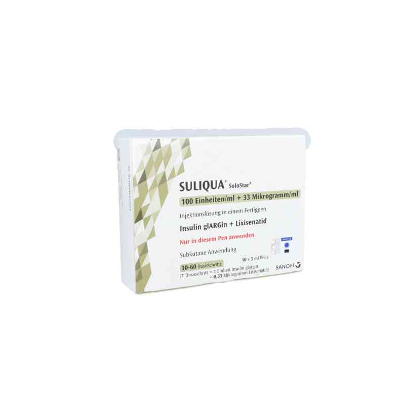 Suliqua 100 E/ml + 33 [my]g/ml Solostar iniecto -lsg. 10X3 ml von Sanofi-Aventis Deutschland GmbH PZN 14239992