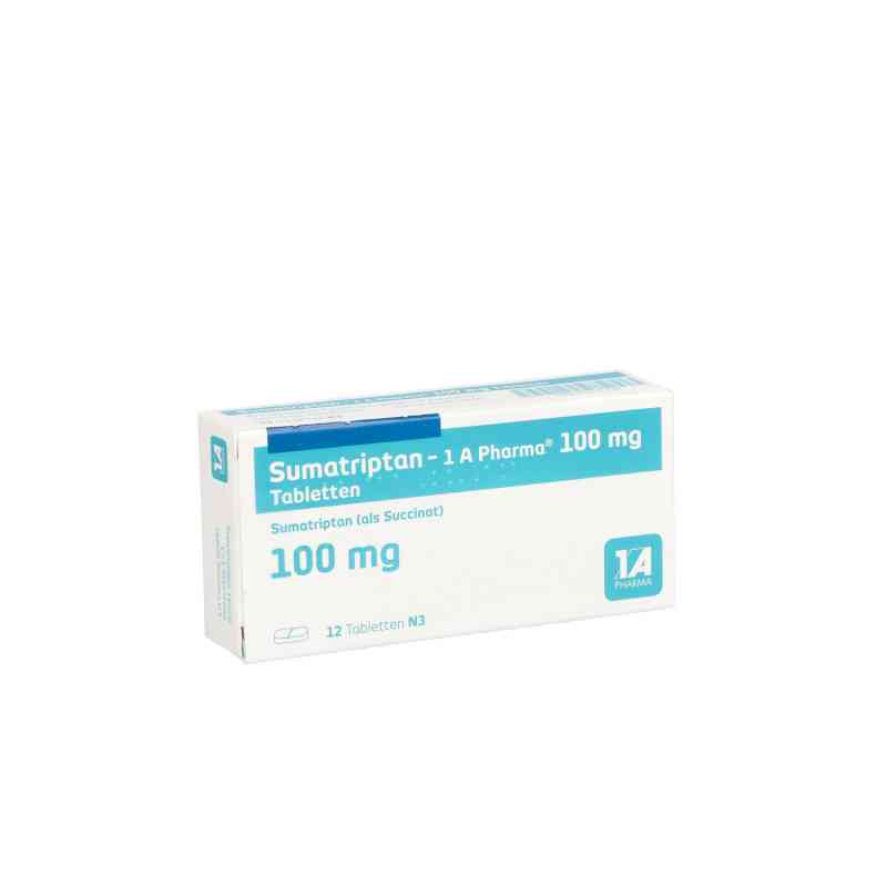 Sumatriptan-1A Pharma 100mg 12 stk von 1 A Pharma GmbH PZN 06313728
