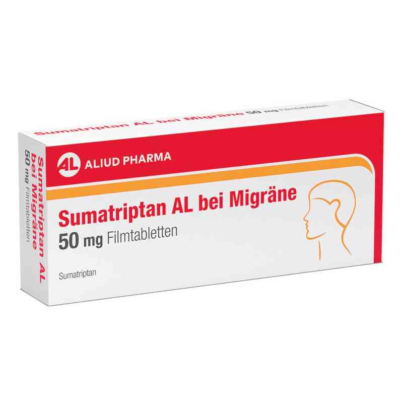 Sumatriptan AL bei Migräne 50 mg Filmtabletten 2 stk von ALIUD Pharma GmbH PZN 19836238