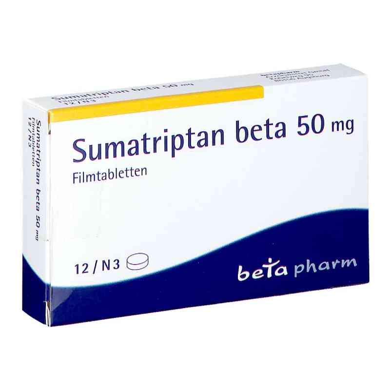 Sumatriptan beta 50mg 12 stk von betapharm Arzneimittel GmbH PZN 00121353