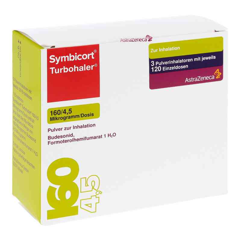 Symbicort Turbohaler 160/4,5 Mikrogramm/Dosis 3 stk von AstraZeneca GmbH PZN 04968201