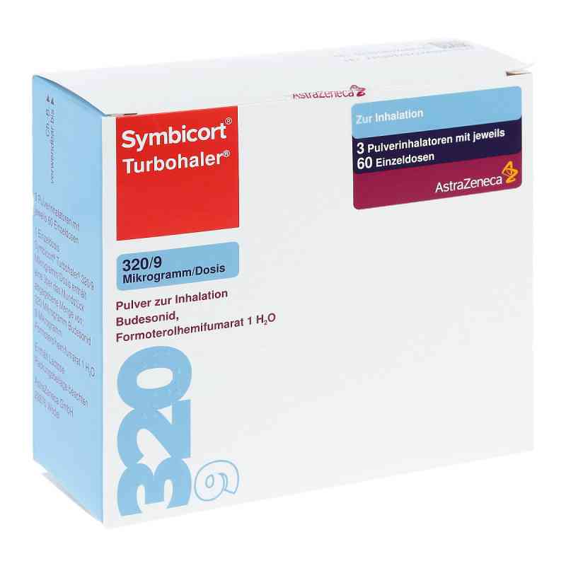 Symbicort Turbohaler 320/9 Mikrogramm/Dosis 3 stk von AstraZeneca GmbH PZN 04968218
