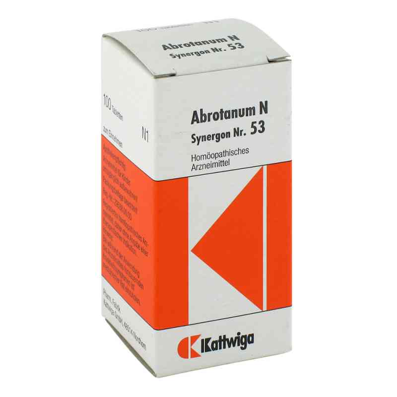 Synergon 53 Abrotanum N Tabletten 100 stk von Kattwiga Arzneimittel GmbH PZN 04905146