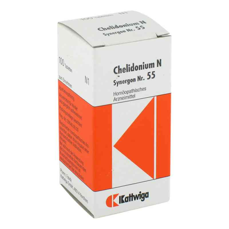 Synergon 55 Chelidonium N Tabletten 100 stk von Kattwiga Arzneimittel GmbH PZN 04905413