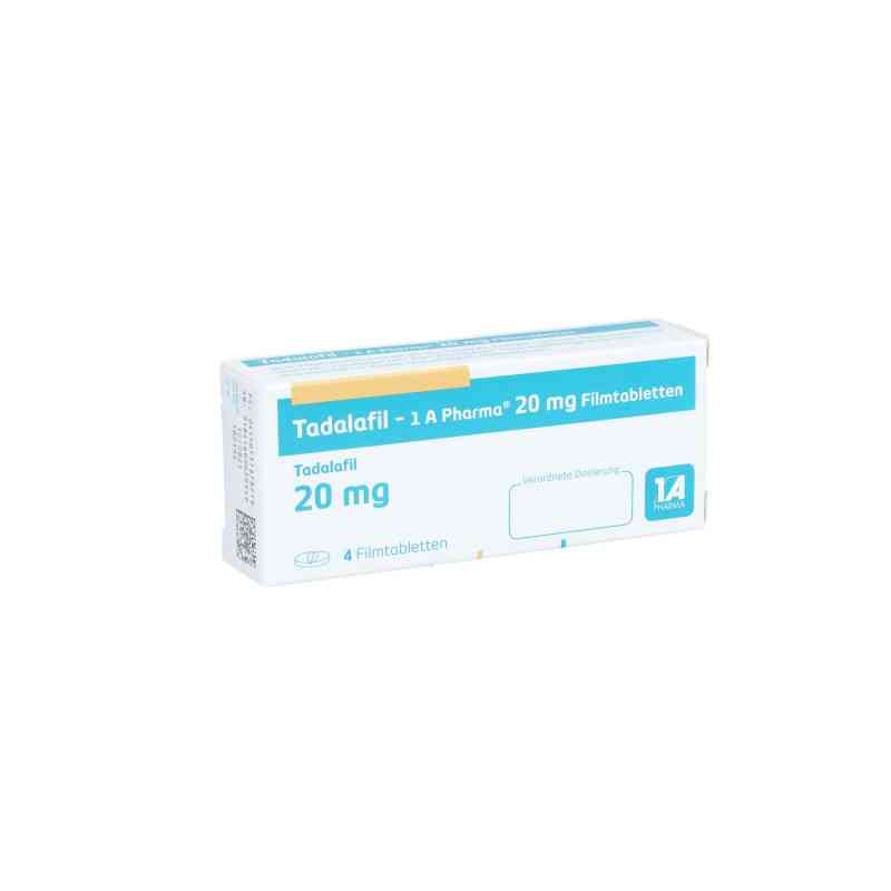Tadalafil 1a Pharma 20 mg Filmtabletten 4 stk von 1 A Pharma GmbH PZN 13167871