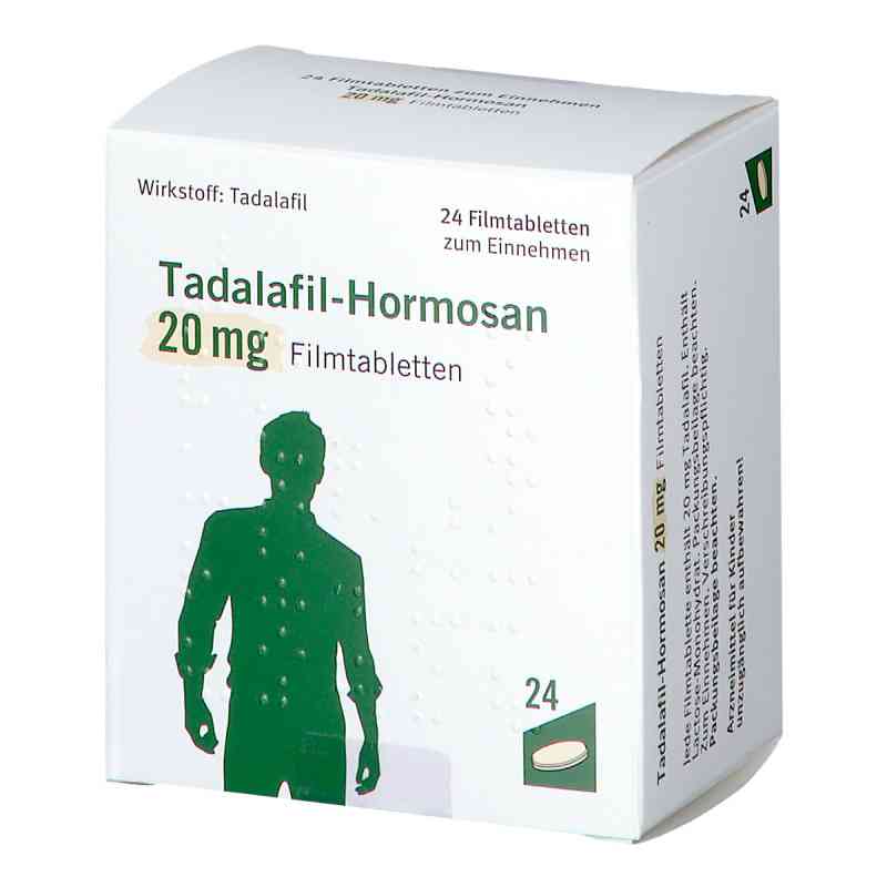 Tadalafil Hormosan 20 mg Filmtabletten 24 stk von HORMOSAN Pharma GmbH PZN 13569977