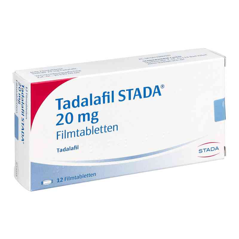 Tadalafil Stada 20 mg Filmtabletten 12 stk von STADAPHARM GmbH PZN 12588702