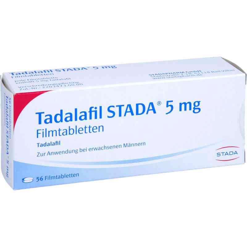 Tadalafil Stada 5 mg Filmtabletten 56 stk von STADAPHARM GmbH PZN 13919029