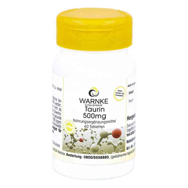 Taurin 500 mg Tabletten 60 stk von Warnke Vitalstoffe GmbH PZN 12408611
