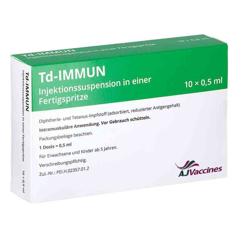 Td-immun Injektionssuspension Einzeldosis-fertigsp 10X0.5 ml von Astro Pharma Vertrieb und Handel von pharmazeutisc PZN 19815182